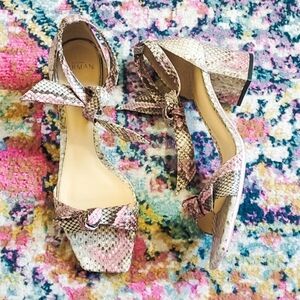 Alexandre Birman Clarita Snake Block Heels